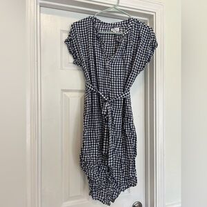 Blue and white Gingham dress